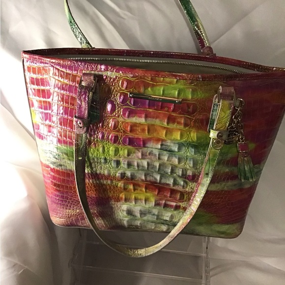 Brahmin Multicolor Croc-Embossed Tote - Picture 4 of 8